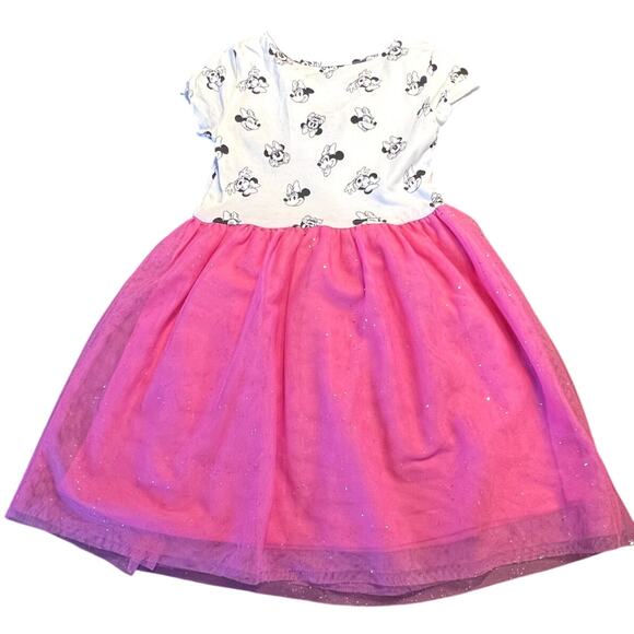 Disney Jumping Beans Minnie Mouse Glitter Tutu Dress Size 4 - Picture 2 of 6